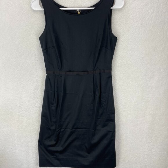 Kate Spade Dress Women’s 0 Black Sleeveless Round Neck Short Shift Classic - Picture 2 of 9